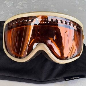 MT Goggles - Beige Frame with Amber Lenses